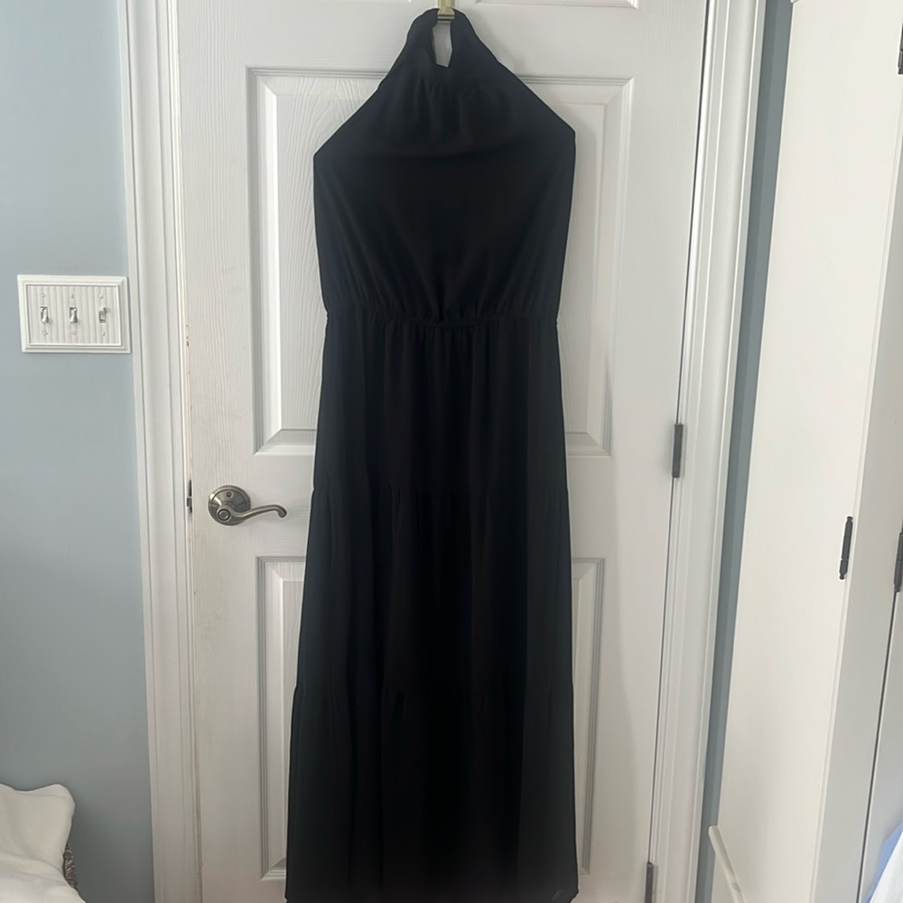 Pretty Garden Black Dress XL